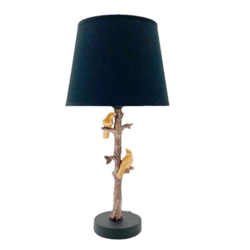 Image of 9 Inch Black Shade Table Lamp - L22 x W22 x H44cm MinsterStylishLivingLtd7650