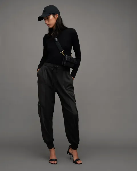 Image of AllSaints Venus Relaxed Tapered Utility Trousers