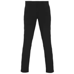 Image of Asquith & Fox Womens/Ladies Casual Chino Trousers (2XS) (Black)