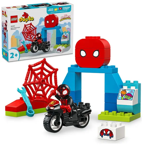 Image of LEGO LEGO DUPLO Marvel Spin's Motorcycle Adventure Set 10424