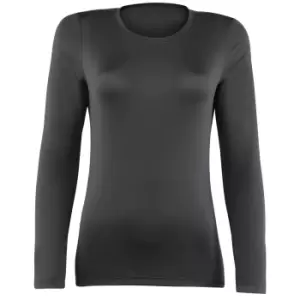 Image of Rhino Womens/Ladies Sports Baselayer Long Sleeve (Pack of 2) (10) (Black)