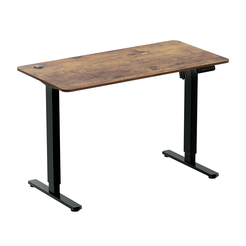 Image of LogiLink Sit-stand desk. 120x60cm. single motor. brown table top