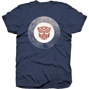 Image of Hasbro - Transformers Target Logo Unisex Medium T-Shirt - Blue