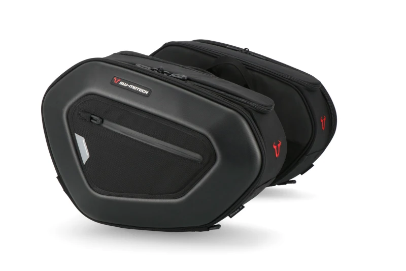 Image of SW-Motech PRO BLAZE saddlebag set - Black. Moto Guzzi V100 Mandello/S, Stelvio.