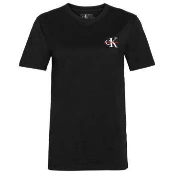 Image of Calvin Klein Jeans Mono Embroidered T-Shirt - CK Black