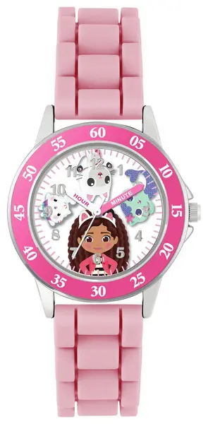 Image of Gabby's Dollhouse Gabby's Dollhouse Pink Time Teacher Strap Watch