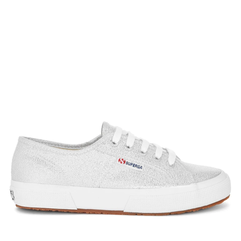 Image of Superga Womens Canvas Low Trainers Grey Silver female 4 (37)
