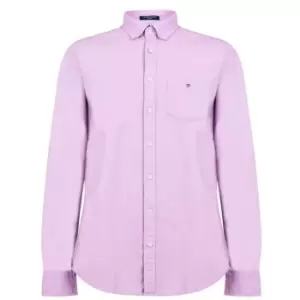Image of Gant Long Sleeve Oxford Shirt - Purple