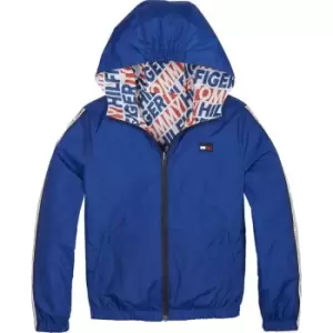 Image of Tommy Hilfiger Boys Reversible Windbreaker Jacket - Blue