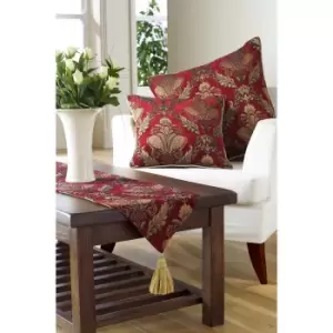 Image of Riva Home Shiraz Table Runner (33x230cm) (Burgundy)