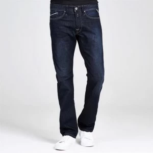 Image of Replay Mid Rise Jeans - Dark Blue