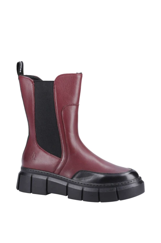Image of Hush Puppies 'Fleur' Ankle Boots Dark Red female
