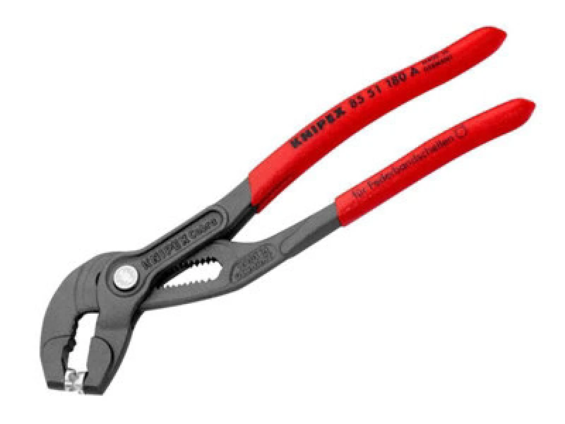 Image of Knipex Spring Hose Clamp Pliers Quick-Set Adjustment 180mm KPX8551180A - Knipex 8551180ASB