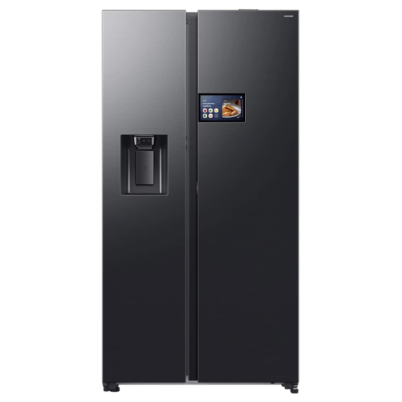 Image of Samsung Series 9 AI Home RS90F64EEFEU WiFi Connected Plumbed Total No Frost American Fridge Freezer - Black - E Rated