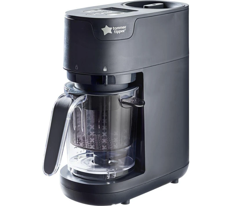 Image of TOMMEE TIPPEE QuickCook 6-in-1 Baby Food Maker - Black 5010415916570
