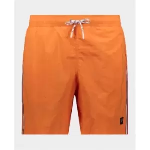 Image of Paul And Shark Taped Swim Shorts - Orange
