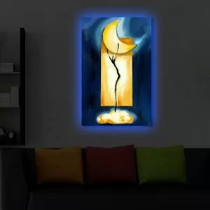 Image of 4570DACT-32 Multicolor Decorative LED Lighted Canvas Painting