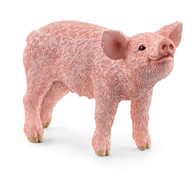 Image of Figurine: Schleich Farm World Piglet Toy Figure, 3 to 8 Years, Pink (13934) Multi