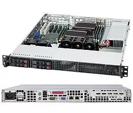 Image of Supermicro SuperChassis 111TQ-600CB Rack Black 600 W