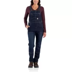 Image of Carhartt Womens Denim Stretch Double Front Bib Overall S - Bust 34-35' (86-89cm)