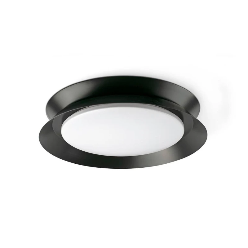 Image of Tender Flush Ceiling Light Matt Black 2700K