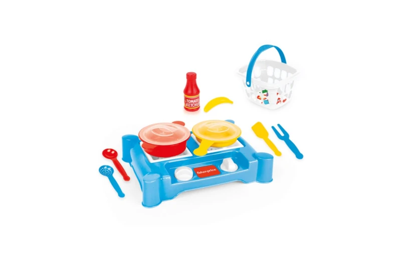 Image of Dolu Fisher Price Stove Set in Blue Blue Unisex