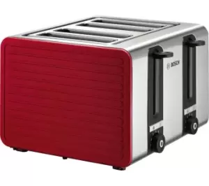 Image of Bosch Silicone TAT7S44GB 4 Slice Toaster