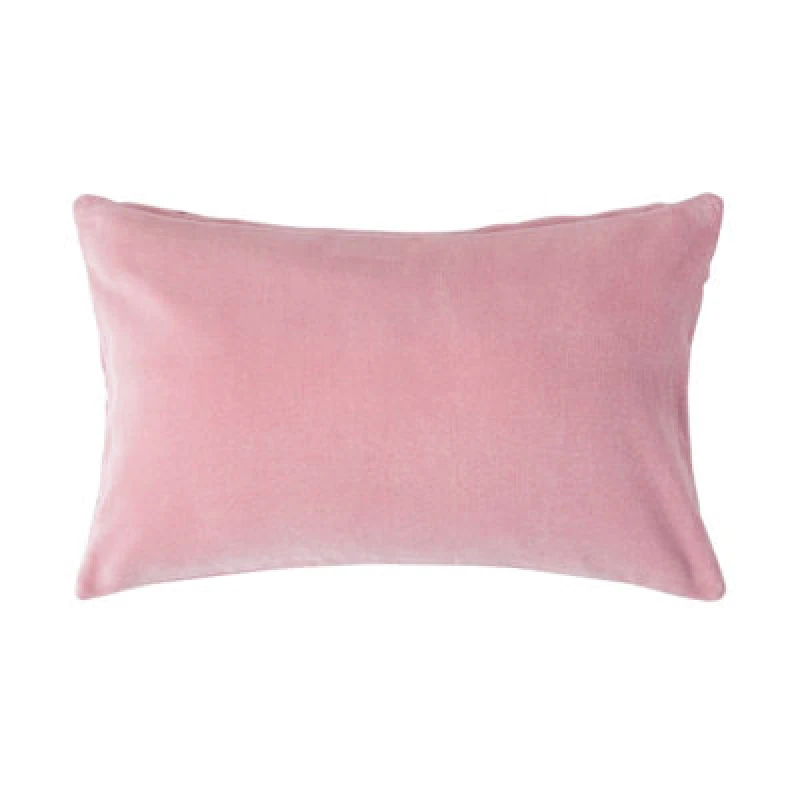 Image of Homescapes Velvet Cushion Cover Pink