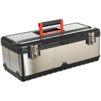 Image of Sealey Stainless Steel Tool Box and Tote Tray 580mm