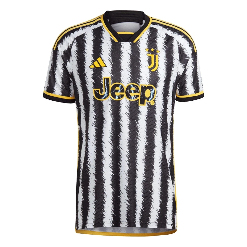 Image of adidas Juventus Authentic Home Shirt 2023 2024 Adults - Black XL