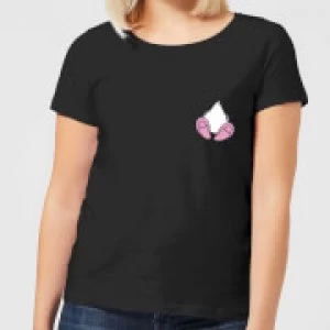 Image of Disney Daisy Duck Backside Womens T-Shirt - Black - M
