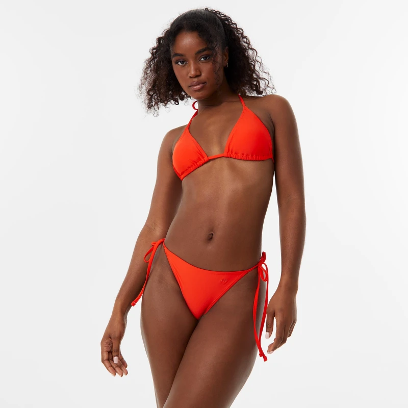Image of Jack Wills Tie Side Bikini Bottom - Red Red 10