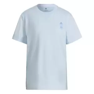 Image of adidas Spain Travel Jersey Womens - Sky Tint / Shock Cyan / Team N