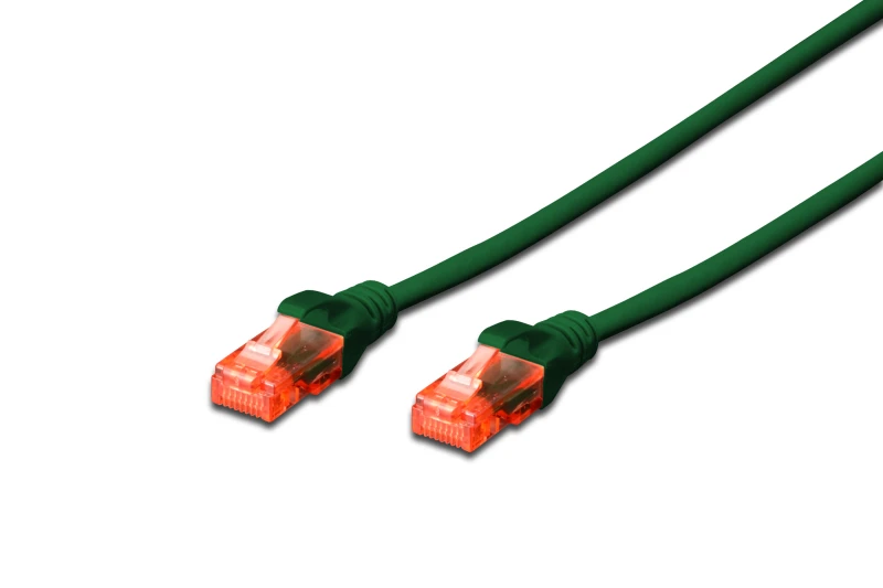 Image of Digitus 15m Cat6 U/UTP networking cable Green U/UTP (UTP)