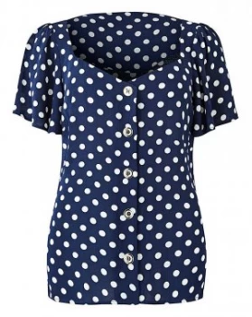 Image of Oasis Curve Spot Button Through Top