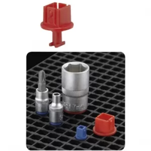 Image of Toolcraft 553947 Perf Plate Universal Clips 1/2" 25mm x 20 mm x 2...