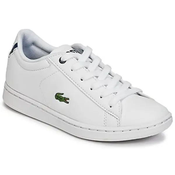 Image of Lacoste CARNABY EVO BL 1 boys's Children's Shoes (Trainers) in White. Sizes available:11 kid,11.5 kid
