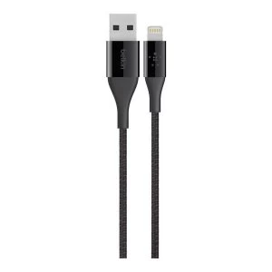 Image of Belkin F8J207BT04-BLK 1.2M Mixit DuraTek Lightning to USB Cable in Black