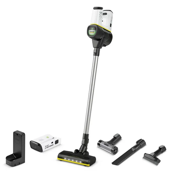 Image of KARCHER VC 6 Cordless Bagless Vacuum Cleaner - White & Black,White 4054278975405