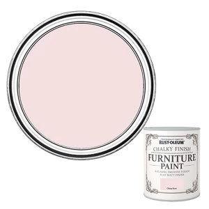Image of Rust-Oleum China rose Flat matt Furniture Paint 125ml