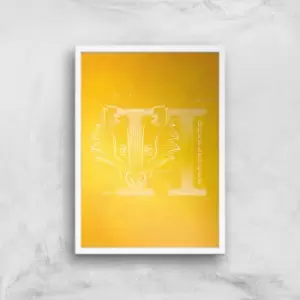 Image of Harry Potter Hufflepuff Giclee Art Print - A2 - White Frame