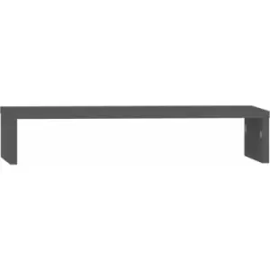 Image of Vidaxl - Monitor Stand Grey 50x27x10cm Solid Wood Pine Grey