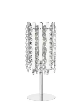 Image of Belize 1 Light Table Lamp Chrome Crystal