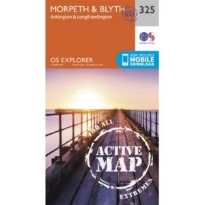 Image of Morpeth and Blyth by Ordnance Survey (Sheet map, folded, 2015)