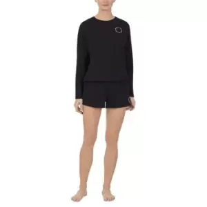 Image of DKNY Long Sleeve Pyjama Set - Black