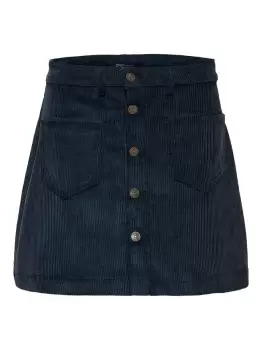 Image of ONLY Corduroy Skirt Women Blue