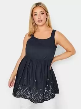 Image of Yours Shiffley Vest - Navy, Blue, Size 20, Women