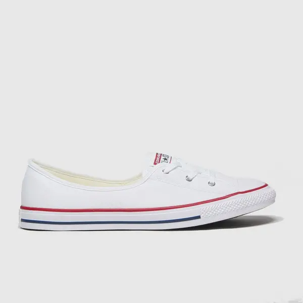Image of Converse ballet lace slip trainers in white White UK 4 (EU 37)