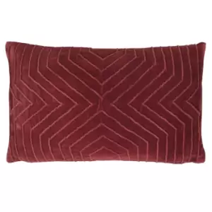 Image of Mahal Geometric Cushion Berry, Berry / 30 x 50cm / Polyester Filled