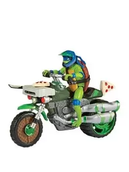 Image of Teenage Mutant Ninja Turtles Movie Drive N Kick Cycle W/Figure
